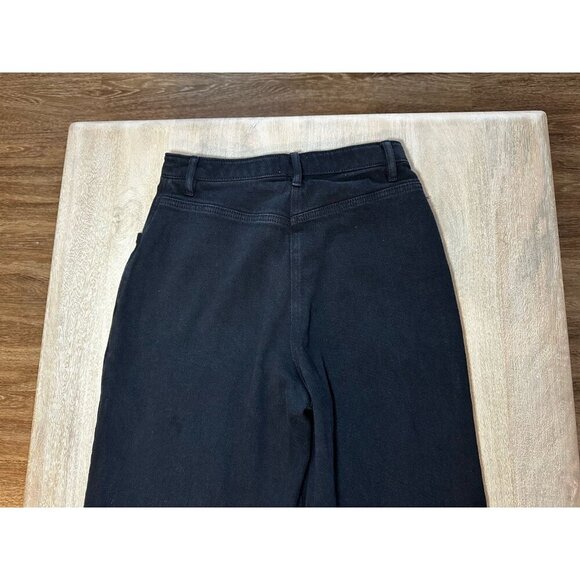 Aritzia Wilfred Free Black Modern Canvas Utility Straight Leg Pants Size 2 - Picture 7 of 8